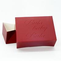 Caja de Regalo de Cartón Rígido Roja Personalizada con Laminado Mate y Embalaje de Papel Premium