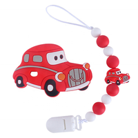 Promotion de qualité alimentaire minuscule tige bébé dentition soins bucco-dentaires molaire rongeur voiture breloques Silicone pour stylos