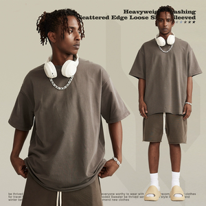 High Quality Vintage Acid Washed Heavyweight Tshirt Custom Blank Oversized <b>t</b> <b>Shirt</b> 220Gram Washed Cotton Unisex <b>T</b>-<b>shirt</b> - Product Image 6