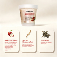 Gommage capillaire au vinaigre de cidre de pomme OEM, à base de racine de Sophora Flavescens et de feuilles de Biota, nettoyant exfoliant en profondeur pour le cuir chevelu, usage professionnel en salon