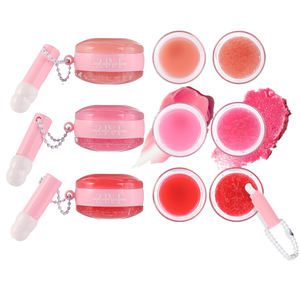 Masques à lèvres hydratants végétaliens de marque privée avec applicateur 2 en <span class=keywords><strong>1</strong></span> Gommage au sucre lisse et masque réparateur pour les lèvres - Product Image 1