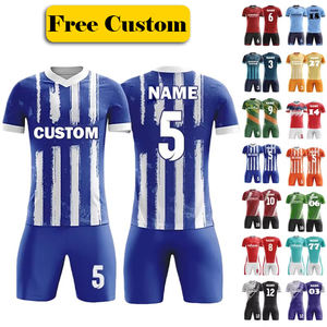 Conjunto de Uniforme de Fútbol Personalizado con Logotipo, Camiseta Retro Vintage de Alta Calidad para Entrenamiento 7v7, Ropa Deportiva, Maillot, Jersey de Fútbol para Hombre - Product Image 1