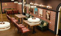 Ensemble de salle à manger haut de gamme pour restaurant, design moderne, table et chaises pour café, canapé personnalisé, table et chaises en bois pour restaurant