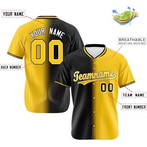 Camiseta de Béisbol Personalizada con Degradado, Nombre y Número Cosidos, Unisex, Transpirable, Sublimada, Ropa Deportiva - Product Image 2