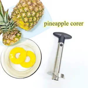 Kitchen Pineapple Corer Stainless Steel Pineapple Cutter for Easy Core Removal & Slicing Super Fast Pineapple Slicer