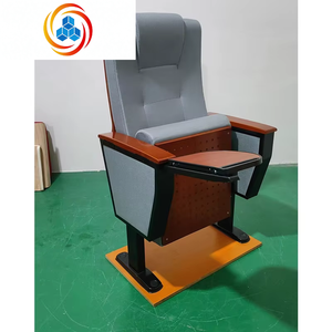Silla Moderna de Alta Gama Personalizada de Madera y Tela Multiusos para Escuela, Teatro, Iglesia, Cine con Tablero de Escritura - Product Image 6