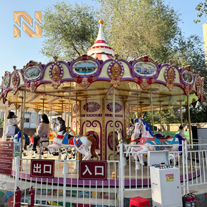 <span class=keywords><strong>Manège</strong></span> de Luxe à 24 Places en Forme de Chevaux, 9,5 m, pour Enfants et Adultes, Équipement d'Attraction pour Parc d'Attractions, Certifié CE, pour Centres Commerciaux Extérieurs - Product Image 5
