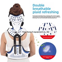 Attelle de fixation réglable et respirante de classe I pour la tête, le cou et la poitrine, pour la rééducation postopératoire des fractures de la colonne cervicale