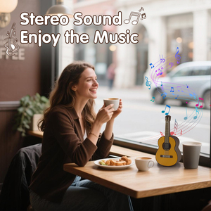 Retro Thiết Kế Mini Guitar Loa Không Dây Di Động Âm Nhạc Máy Nghe Nhạc Dễ Thương Phòng Trang Trí Guitar Loa Không Dây Quà Tặng Cho Thanh Thiếu Niên - Product Image 4