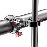 Aluminiumlegierung Doppelkopf-Klemme für Motorradfahren, feste Halterung für Action- und Sportkamera-Zubehör