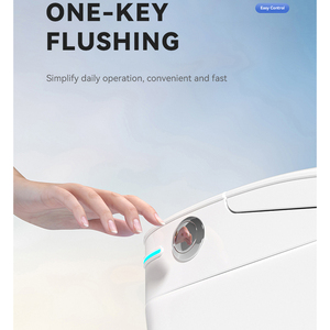 Wholesale <strong>Bathroom</strong> Accessories <strong>Floor</strong> <strong>Mounted</strong> Seat Heating Intelligent Toilet <strong>Bidet</strong> One Piece Ceramic Toilet - Product Image 5
