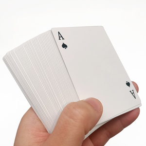 Cartes de poker de luxe personnalisées OEM prix usine estampage or impression adultes divertissement avec boîte cartes papier poker cartes à jouer - Product Image 5