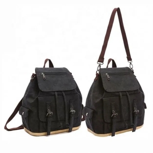 Zaino da donna in tela Vintage all'ingrosso alla moda per scuola impermeabile e zaino da viaggio all'aperto con servizio personalizzato - Product Image 4