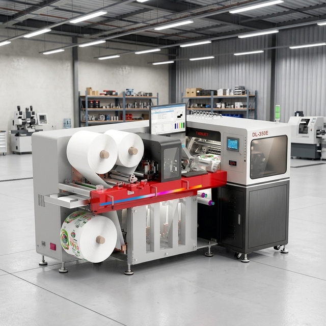 Factory Price Digital Printing 350mm Roll to Roll Intelligent Cutting Label Printer