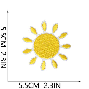 Nouvelles écussons thermocollants brodés motif Capybara dessin animé et soleil pour sacs et accessoires DIY - Product Image 3