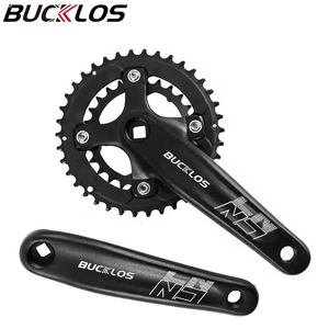 OEM/ODM BUCKLOS 104/64BCD pédalier de vélo 2*10S 26T 38T plateau de vélo trou carré manivelle Double vitesse manivelle jeu vtt partie - Product Image 1