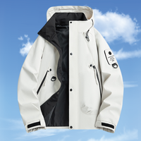 Veste légère à fermeture éclair pour homme personnalisée, logo personnalisable, coupe-vent et imperméable, style décontracté, hiver
