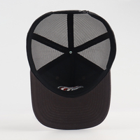 Topi Trucker 5 Panel Bordir 3D Terry Berkualitas Tinggi, Bahan Katun, Terstruktur, Dapat Disesuaikan, Bernapas, Unisex, Laris Manis