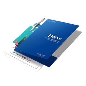 Cartelle di presentazione in carta per documenti con stampa Logo personalizzata cartelle di <span class=keywords><strong>File</strong></span> <span class=keywords><strong>A4</strong></span> con tasche - Product Image 3