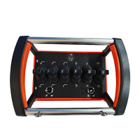 Juego Completo de Transmisor y Receptor Rojo, Control Remoto de 6 Funciones, Modelo Semi, para Aplicaciones de Grúas Hidráulicas