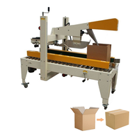 Machine à sceller les cartons pliante entièrement automatique à double bande pour ligne de production d'emballages