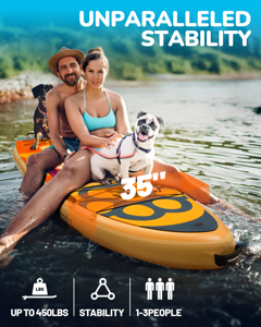 Planche de paddle gonflable de fabrication chinoise en gros, 450 LBS, matériau Drop Stitch, planche de paddle gonflable pour chien - Product Image 6
