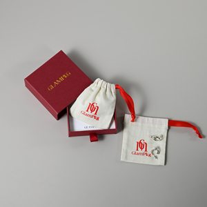 Glampkg Customized Cotton Linen Drawstring Bag with Microfiber Logo Eco-Friendly Recyclable Storage - Product Image 2