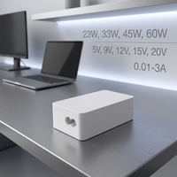 Alimentation électrique 5V 9V 12V 15V 20V 15W 27W 36W 45W 60W 0,5 Ampère 1,5a, approuvée par la FDA, chargeur rapide USB PD 3.0, adaptateur secteur AC DC