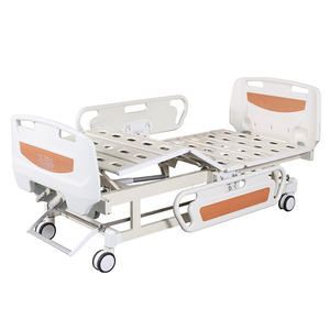 Lits d'infirmiers hospitaliers ICU réglables de haute qualité Lits d'hôpital manuels à 2 fonctions - Product Image 6