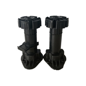 ขาตู้เฟอร์นิเจอร์ Huayi ขนาด 10 ซม. สีดำ ทำจากพลาสติก สำหรับรองรับพื้นตู้ - Product Image 1