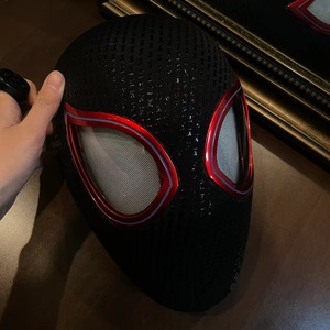 Masque Électrique de Fête <span class=keywords><strong>Miles</strong></span> <span class=keywords><strong>Morales</strong></span> Spider-Man avec Yeux Mobiles - Product Image 2