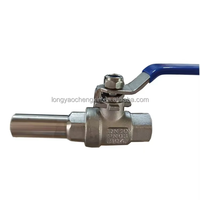 Katup Bola ANSI API 2-Piece WCB 201 304 316 Baja Tahan Karat 1000 WOG Soft Seal Ulir Dalam Manual NPT BSP