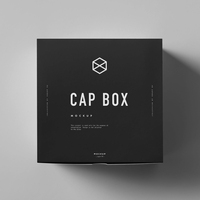 Boîte d'emballage écologique de marque personnalisée pour casquettes de baseball chapeaux papier pliable pour cadeaux avec fenêtre en PVC impression gaufrée
