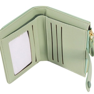 New Fashion Candy Pattern Luxury Unisex Slim Extra Thin Zipper Closure <b>Small</b> Wallet - Product Image 4