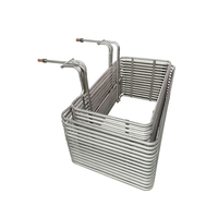 Serpentín de enfriamiento de acero inoxidable soldado con precisión de larga duración para jugo/cerveza/leche, tipo intercambiador de calor
