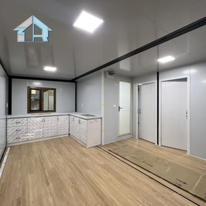 Maison conteneur préfabriquée moderne et extensible, isolée, 40 pieds x 20 pieds, 3 chambres, transportable - Product Image 2