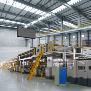 Ligne de production automatique de carton ondulé 5 plis WJ150-2000-5PLY, machine de fabrication de carton ondulé 5 plis, usine de production de carton ondulé - Product Image 1