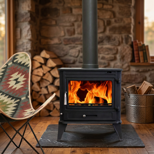 Estufa de Leña Tradicional Ecológica de Hierro Fundido Bestfire, con Chimenea y Área de Cocina, para Uso en Hoteles, en Oferta - Product Image 4