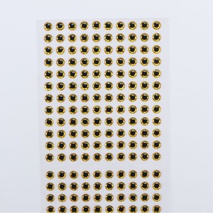 Pegatinas de Ojo de Pez Biónico de Resina Epoxi Su Yi, Láser 3D, 4mm 5mm 6mm 7mm, Adhesivo de Doble Capa, Señuelo de Pesca Personalizable - Product Image 4