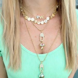 Fashion Necklace Wholesale Zirconia <strong>Lobster</strong> Clasp Bucket Chain Lasso Diy Pendant Ladies <strong>Jewelry</strong> Gold-Plated <strong>Lobster</strong> Necklace - Product Image 3