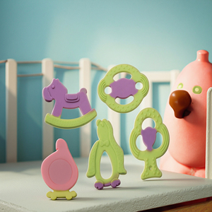 Nhà sản xuất của tùy chỉnh Silicone bé teethers cấp thực phẩm mềm Chew <span class=keywords><strong>Teether</strong></span> của Trung Quốc tốt nhất bé ăn sản phẩm - Product Image 6