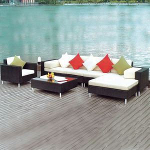 Garden Sofa Corner <strong>Clearance</strong> Sale Hotel Outdoor Semicircle Aluminium Circular <strong>Patio</strong> Wicker Rattan Garden Sofa Set <strong>Furniture</strong> - Product Image 3
