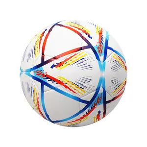 Wholesale 2022 Qatar Soccer Ball Football PVC/PU Soccer Ball Training Logo Customization Official Size Football