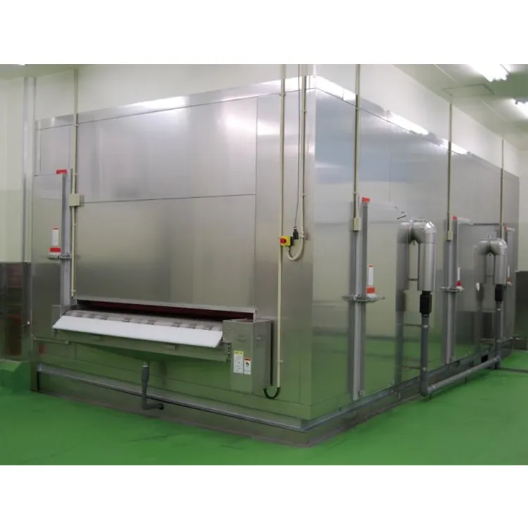 1000kg/h Customized IQF Tunnel Freezer/Industrial IQF Blast Freezer for Fish/Shrimp/Seafood with CE/BV