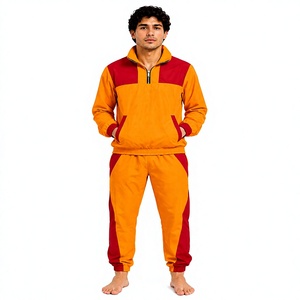 Conjunto Deportivo Ligero de Algodón Personalizado, Cortavientos y Transpirable, con Sudadera de Media Cremallera para Adultos, Ropa Urbana de Primavera - Product Image 1