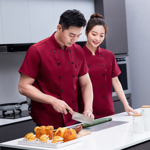 Abrigo de pizza de diseño moderno personalizado fabricante profesional ligero Hotel restaurante Bar algodón cocina <span class=keywords><strong>Chef</strong></span> chaqueta uniforme - Product Image 5