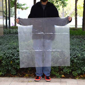 Large size Flat bag Clear PE Plastic Bag logo Plastic Poly Bag
