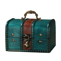 Elegante Antike Holz-Aufbewahrungsbox mit Schloss - Umweltfreundlich und als Geschenk für Vatertag & Weihnachten Geeignet
