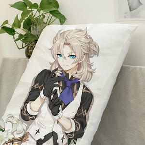 Housse de coussin de luxe à imprimé dessin animé Anime <span class=keywords><strong>Genshin</strong></span> <span class=keywords><strong>Impact</strong></span>, douce, pour la maison et l'hôtel, décoration, protection de coussin - Product Image 3