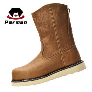<span class=keywords><strong>Stivali</strong></span> di Sicurezza Parman di Buona Qualità con Tomaia in Pelle Bovina, Punta in Acciaio, Resistenti all'Olio, con Piastra in Acciaio - Product Image 1